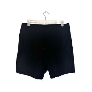 Fashion Nova Zip Up Front High Rise Rayon Blend Stretch Shorts Black XL